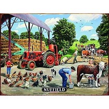 트랙터 농장 기계 시골 금속 주석 기호 빈티지 장식 홈 외부 벽 선물, [01] 1, [01] 40x30cm 12x16 Inches