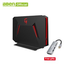 고성능미니PC Bben GB01 미니 컴퓨터 win10 6G GDDR5 그래픽 카드 GTX1060 인텔 i7 7700HQ 8G/16G/32G RAM 128G/256G SSD 1, [03] Win10 preinstalled, [03] 16G 128G SSD 2TB HDD