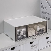 HK.sell 모듈 토끼서랍 책상 미니 수납정리함, 2칸-대, 1개