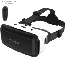 3D VR 안경 스마트 가상현실 게임기 SHINECON BOX G06 가상 현실 판지, 협력사, 블랙 컨트롤러