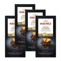 하체즈 망고 칠리 77% 코코아 다크 초콜릿 Hachez 100g 4개
