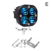 트렉터 작업등 3인치 Led 작업 표시 줄 12V 24V 자동차 노란색 안개 램프 4x4 오프로드 오토바이 트랙터 운, 한개옵션1, 03 Blue