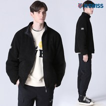 [케이스위스(K-SWISS)] 리버시블 양털 후리스 패딩 점퍼