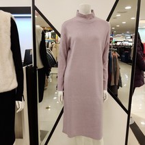 아르테 부드럽고 소재좋은 심플 오버핏 롱 니트 원피스