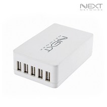 5포트 USB 2A 멀티 충전기 NEXT-05AC