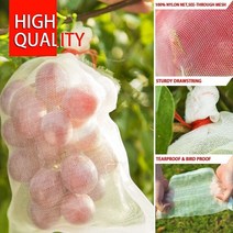 블루베리 방조망 고추 그물망 호박 오이 참외 보호망 1pc 과일 야채 가방 나일론 졸라 매는 끈 스타일 포도 가방 안티 조류 곤충 정원 식물 메쉬 배리어 파우치, 60x40cm