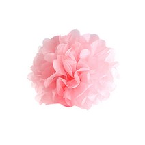 꽃볼 팜팜모빌 플라워볼 종이꽃 파티 장식 용품, 베이비핑크, 25cm