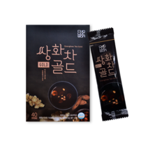 쌍화차Gold40스틱(1박스) 목에좋은차 작약뿌리 천궁뿌리줄기 계피농축액 아몬드 땅콩 대추 생강, 40개, 15g, 15ml