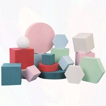 촬영용 전시대 디스플레이 작품 박스 받침대 소품, 핑크직육면체10X10X8CM0x0cm
