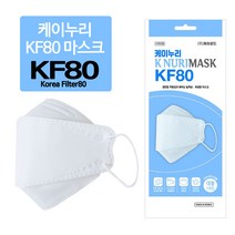 케이누리 KF80 마스크 100매, 100매입