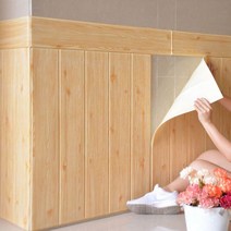 템파보드 나무결 침대 헤드 템버보드 템퍼보드 시트지 붙이는 벽지 접착식 셀프 시공 6개입, 화이트 6개입