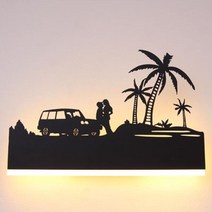 아트박스/보아스라이팅 boaz 로맨스 벽등 LED 12w 식당 카페 인테리어 조명, 블랙