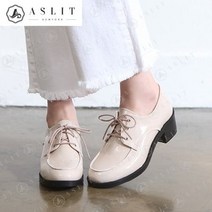 [애슬릿] 여자 라운드 옥스포드 로퍼 힐 4.4cm