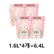 샤프란 꽃담초 섬유유연제 연꽃향 리필, 6.4L, 5개