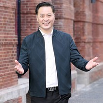 중년 남성 코트 봄가을 패션 캐주얼 중장년 야구카라 자켓 연봄 아빠룩