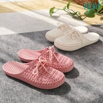 hyunblossom 현블러썸 말랑젤리블로퍼 편안한 여성 샌들 젤리슈즈 여름 통풍 푹신한 블로퍼 젤리 슬리퍼 물놀이 방수 젤리 사무실 실내용 실외용 실내외겸용