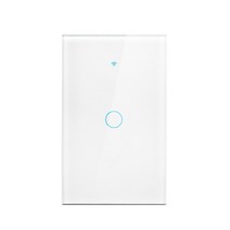 Tuya 스마트 라이프 Led 라이트 와이파이 터치 스위치 110V-220V Alexa 구글 홈으로 작동, 02 Live Neutral Wire_03 3-Gang, 01 White US