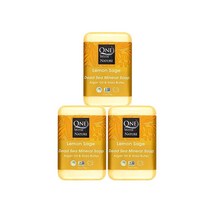 DEAD SEA 소금 레몬 세이지 118.4g(4온스) 비누 3팩 사해 소금에는 유황 마그네슘 필수 미네랄 21개가 포함되어 있습니다. 시어 버터 아르간 오일. 모든 피부, 4 Ounce (Pack of 3)