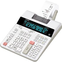 Casio 프린팅 계산기 백릿 LCD 디스플레이 화이트 미니 데스크탑 (HR-300RC), Calculator