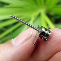Nidec-미니어처 6mm 스테퍼 모터 2 상 4 와이어 스테핑 17mm 긴 선형 나사 샤프트 DIY 카메라 렌즈 조정