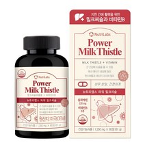 밀크씨슬 추출물 400mg 실리마린 130mg 비타민B군 8종, 1개, 60정