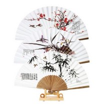 박씨상방 고급줄선부채중-부채집+매듭포함, 매화, 상세설명 참조