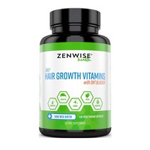 젠와이즈 Zenwise 헤어그로스 비타민 DHT 차단 모발 성장 비타민 비오틴 120정, 1개