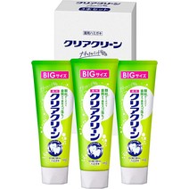 [일본소금 치약] 묶음 구매 클리어 클린 치약 내추럴 민트 대용량 170g×3개 세트 의약외품, 170 그램 (x 3)
