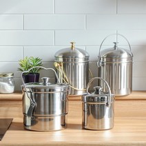 퀸센스 음식물 스텐 쓰레기통 2L.3L.4.5L