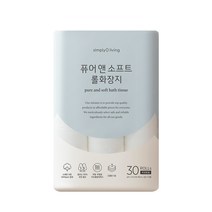 심플리오리빙 퓨어 앤 소프트 롤화장지 [30롤], 3개입
