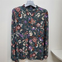 세리아 DP03 그린꽃무늬티셔츠 223509