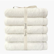 테리파머 호텔 수건 200그램 리본포장 면사, 아이보리, 20개