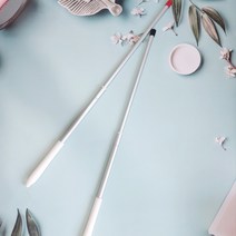 2단 휴대용 포인트 대형 접이식 교사 안테나 지시봉 지휘봉 브리핑 봉 가이드봉 깃봉 튼튼한 알루미늄 소재, 블랙