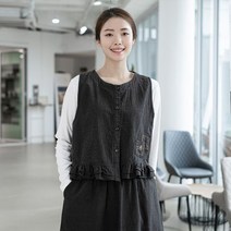 모슬린 엄마옷 면 윙 생활한복 조끼 EKD201095 마담 미시옷 중년여성의류 빅사이즈 50대 60대여성옷