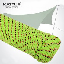 카투스 등산 캠핑 스트링 로프 텐트 해먹 타프 고정 6mmx50m, 스트링 등산 캠핑 로프 6mmx50m 1개