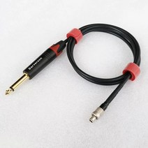 호환 1/4 LEMO 3 핀 기타 베이스 케이블 Shure ADX1M 송신기 Axient 무선 시스템 잠금 커넥터 포함, 01 straight 6.35mm