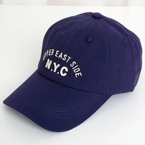 nyc 자수 야구모자 캐주얼 심플 면 남녀공용 볼캡