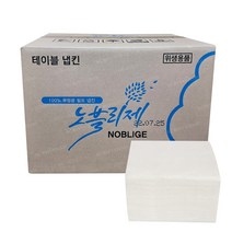 노블리제 테이블 냅킨 3840매 80매*48밴드 무형광 뽑아쓰는 냅킨, 80개입