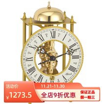 헤믈레 Hermle 독일 해믈레 클래식 엔틱 괘종시계 시계 모던 탁상시계 23004-000711 런타임 정밀 패션 기계 무브먼트 벽시계, 01 골드, 01 기타