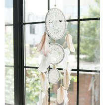 소원빌기 3단 레이스 드림캡쳐 마끄라메 벽걸이장식 앤틱벽소품 드림캐처