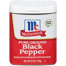 맥코믹 퓨어 그라운드 블랙 페퍼 170g McCormick Classic Ground Black Pepper 6oz