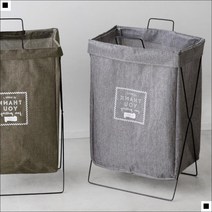 튼튼한프레임 빈병 페트병 의휴 분리수거함 바구니, 바스켓다용도수납정리함_그레이