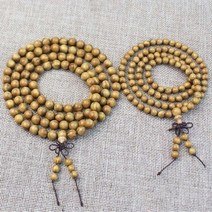 108염주 108배염주 나무염주 침향염주 천연 녹색 백단 팔찌 6-20mm 티베트어기도 malas 패션 나무 페르시 목걸이 팔찌 보석 남자, 8mm 108pc