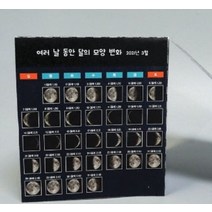 달 모양 관찰 1인