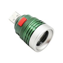 니토무역 USB LED 3W 백색 줌아웃 집어등 라이트 랜턴 캠핑 DIY 강력 서치 CREE 5V 램프 등 히트싱크, USB 연장 자바라 케이블