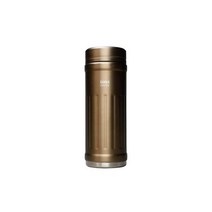 시비 재팬 물병 직음 진공 단열 2층 구조 테프론 가공 베이지 410ml 카후아 Coffee 병 QAHWA