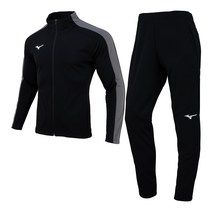 미즈노 추리닝 세트 풋볼 니트 트레이닝 MC0K0509M_D0K0509 블랙그레이