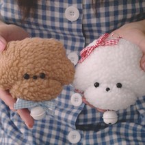 DIY 키트 쉽게 만드는 댕댕이 인형 키링 만들기 동영상 초보용 바느질 취미 힐링, 이부들