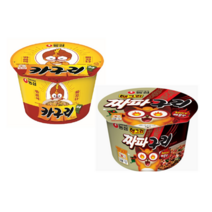 농심 카구리 2개+앵그리 짜파구리 2개 카레짜장너구리 너구리 세트