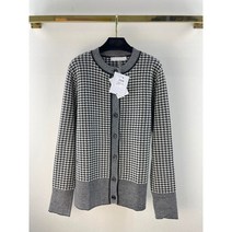 수입명품 스타일 울 하운드 체크 가디건